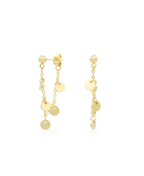 Abbi Ohrstecker, Ohrringe Gold, Produktfoto, Side View