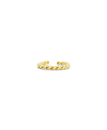 Baddie Ear Cuff, Ohrring gold, Produktfoto, Front View