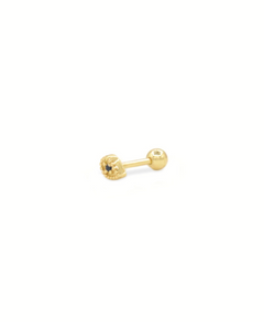 Shavon Piercing, Piercing schwarz/gold, Produktfoto, Side View