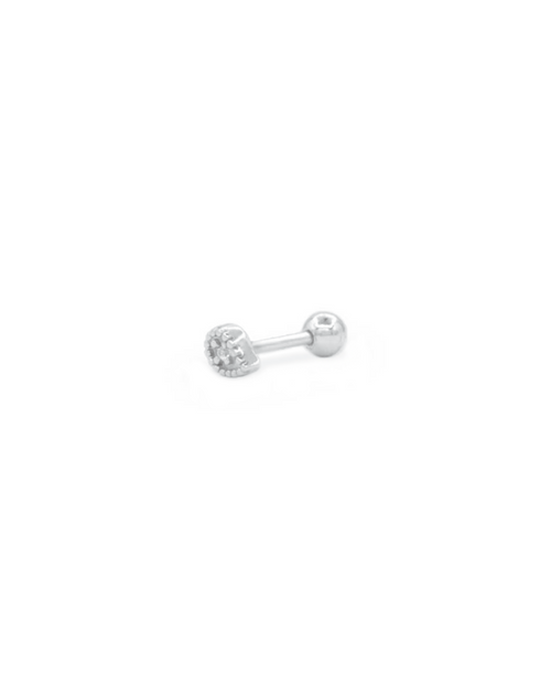 Shavon Piercing, Piercing weiß/silber, Produktfoto, Side View