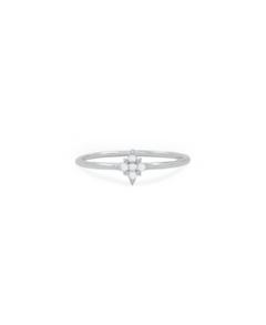 Sparkly Star Ring, Ring silber zirkonia, Produktfoto, Front View