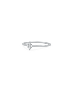 Sparkly Star Ring, Ring silber zirkonia, Produktfoto, Side View