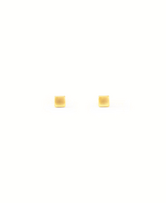 Square Ohrstecker, Ohrringe gold, Produktfoto, Front View