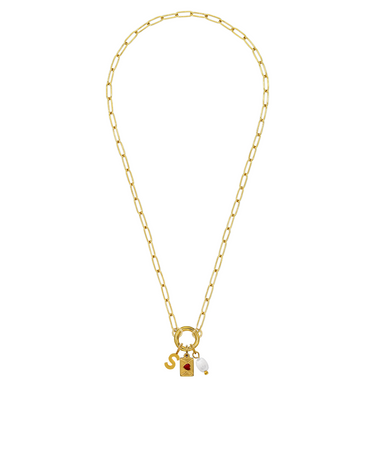 Trait Kette + Charms, Halskette Gold, Produktfoto I